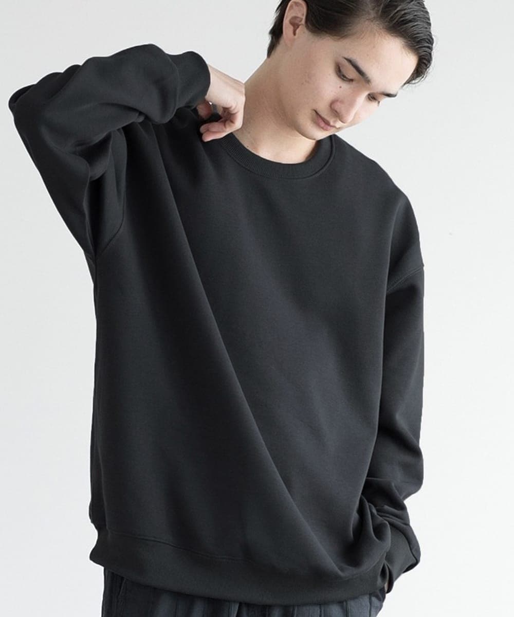 [�}���C]aimoha men SLIM FIT PULLOVER �X�����t�B�b�g�X�E�F�b�g/�A�C���n�iaimoha�j �u���b�N