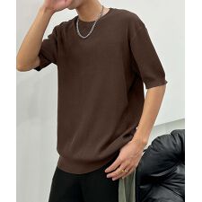 aimoha men カジュアルクルーネックニット (SS)