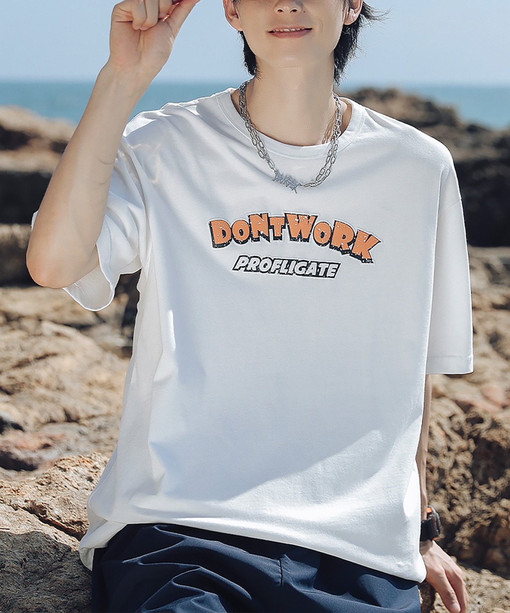 HOOK- アメカジロゴプリント半袖tシャツ | フック(HOOK) | HLUJ1605a 