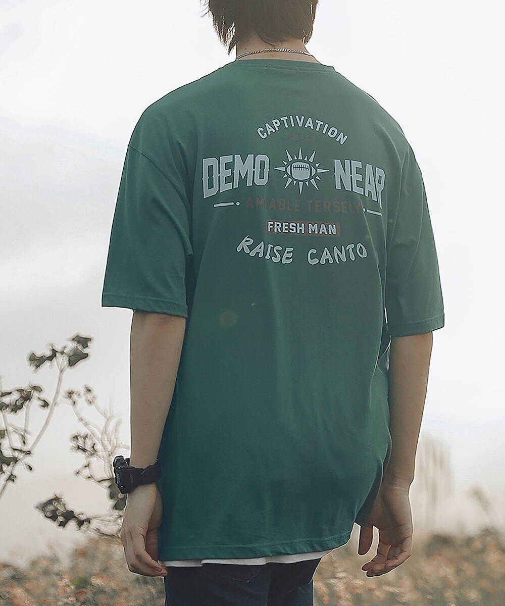 HOOK- アメカジロゴプリント半袖tシャツ | フック(HOOK) | HLUJ1618a 