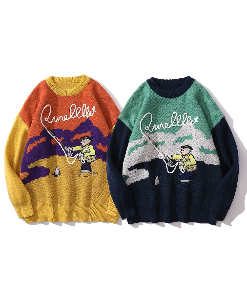 HOOK】レトロ調古着風刺繍ニット | フック(HOOK) | マルイウェブチャネル