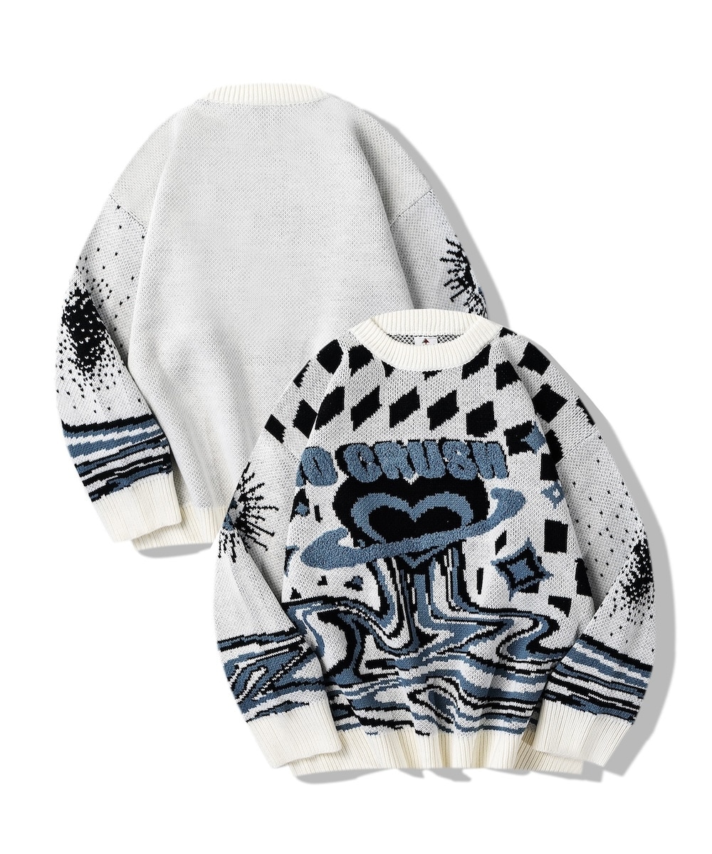 HOOK -original- レトロ古着風 PU襟レオパード調メルトン風ジャケット