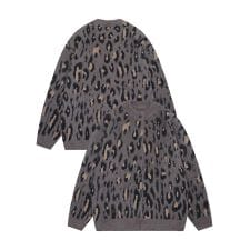 HOOK -select-　レオパード柄シャギーカーディガン