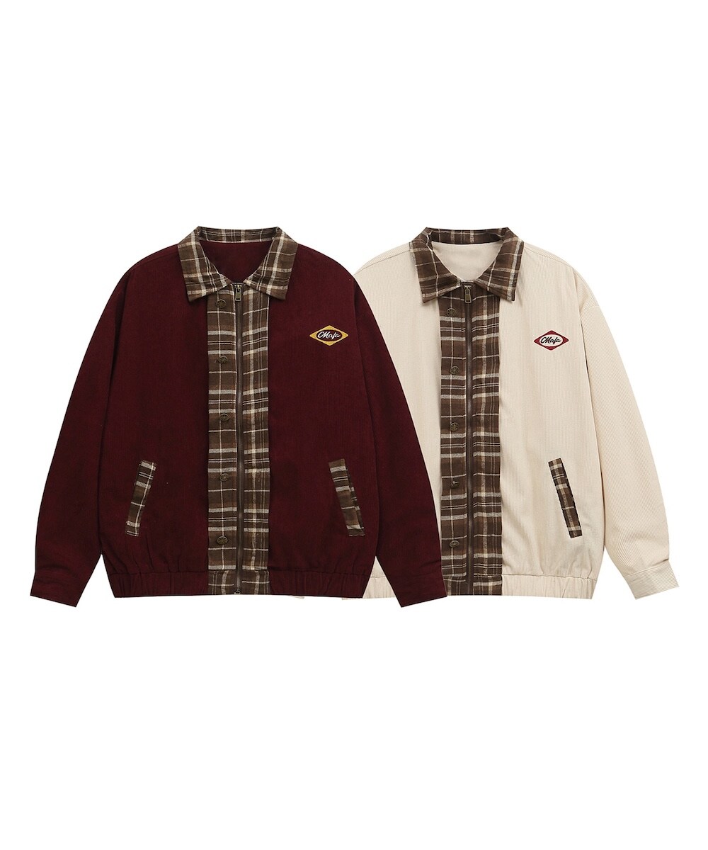 HOOK】ユニセックスアメカジワッペン刺繍スタジャンジャケット