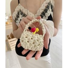 フック(HOOK)のミニかぎ編みハンドバッグ