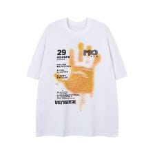 フック(HOOK)のレタープリントTシャツ