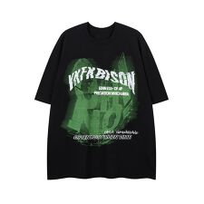 フック(HOOK)のレタープリントTシャツ