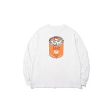 HOOK -original-　ヴィンテージ風缶詰猫バックプリントTEE