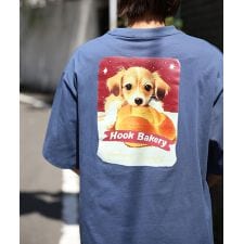 HOOK -original-　「HOOK BAKERY」シリーズアンティーク動物プリントTEE