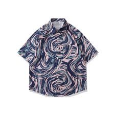 【HOOK】古着風総柄ビッグアロハシャツ