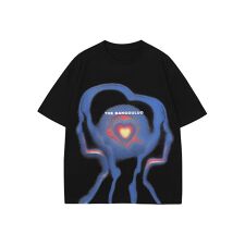 【HOOK】個性派抽象画プリント半袖ビッグTシャツ