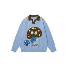 キノコ ポロニット セーター
