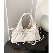 HOOK for girls　2WAY リボンデザイン フェイクレザー バッグ