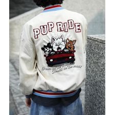 HOOK -original-　アメカジサガラ刺繍スタジャンジャケット