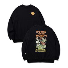 HOOK -original-　アメリカンカートゥーンキャラクターバックプリントスウェット