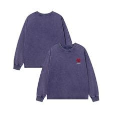 HOOK -original-　古着風ハート刺繍ウォッシュロンTEE