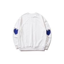 HOOK -original-　ハート肘パッチ刺繍スウェット