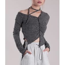 【HOOK】for girls　アシンメトリーカットソー