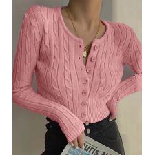 【Jasmine】ケーブル編みニットカーディガン