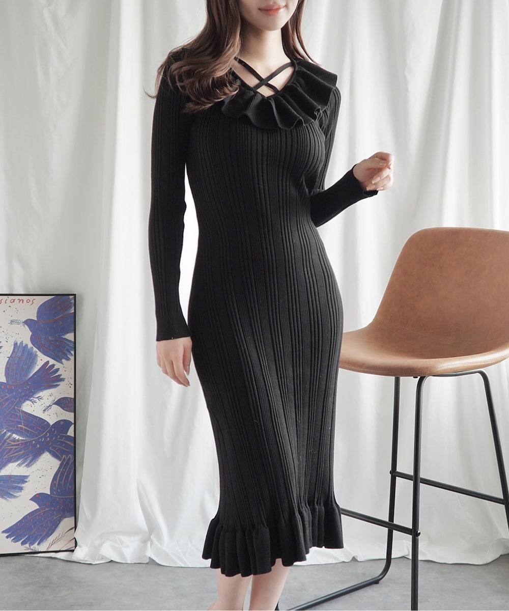 じゃすみんページ Jasmine】フレアニットロングマーメイドワンピース | ジャスミン