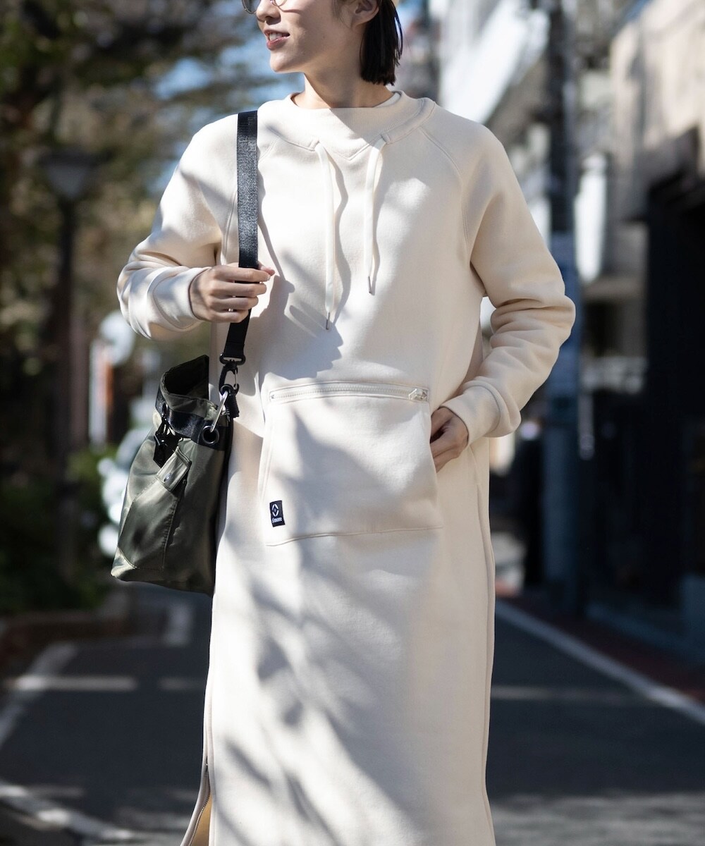 スモア（S’more）/Double pocket sweatshirt dress 裏起毛ワンピース【smore】 Double pocket sweatshirt dress 裏起毛ワンピース【smore】 | スモア