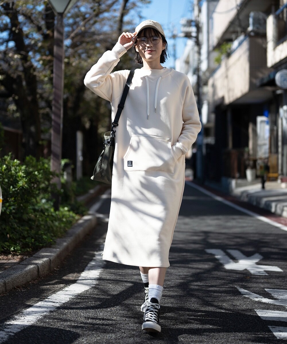 Double pocket sweatshirt dress 裏起毛ワンピース【smore】 | スモア