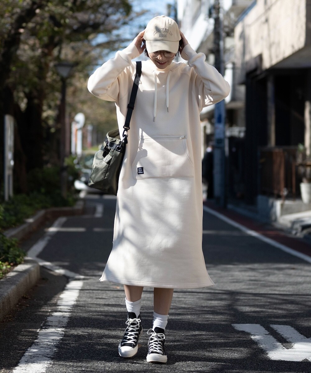 Double pocket sweatshirt dress 裏起毛ワンピース【smore】 | スモア