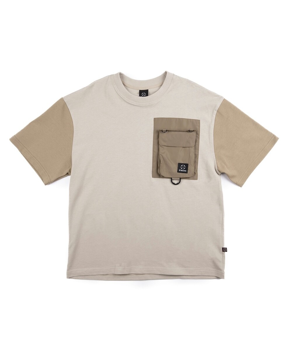 カットソー 2WAY CREW NECK BIG S/S T-SHIRT 2WAY REMOVABLE SLEEVE COTTON CREW NECK BIG S/S T-SHIRT