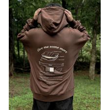 COTTON HOODED SWEATSHIRT - S'more recipe