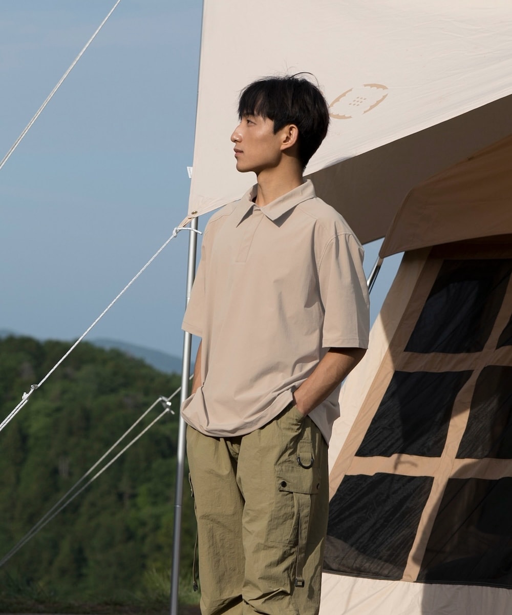 [�}���C]Anti-static polo shirt (SS)/�X���A�iS'more�j �x�[�W��