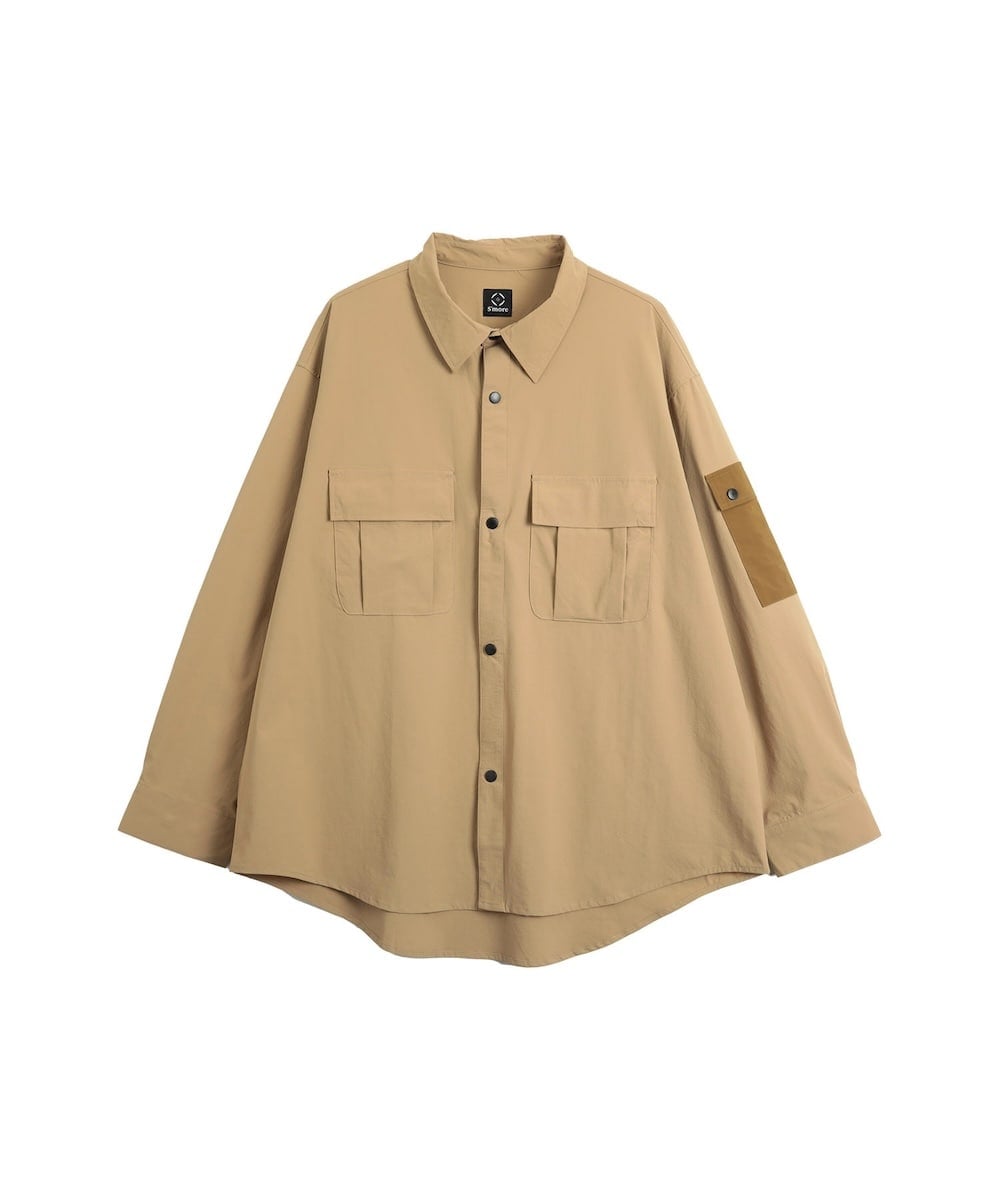 [�}���C]Anti-static pocket shirt/�X���A�iS'more�j �x�[�W��