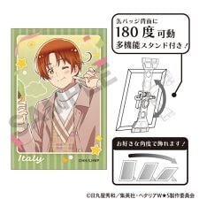 クラックス(CRUX)のヘタリア World★Stars　アート缶バッジ　イタリア　食べ歩き