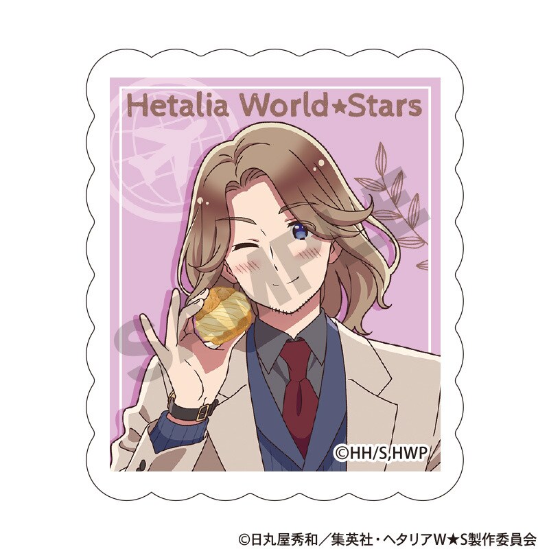 ヘタリア World☆Stars アート缶バッジ スペイン 食べ歩き
