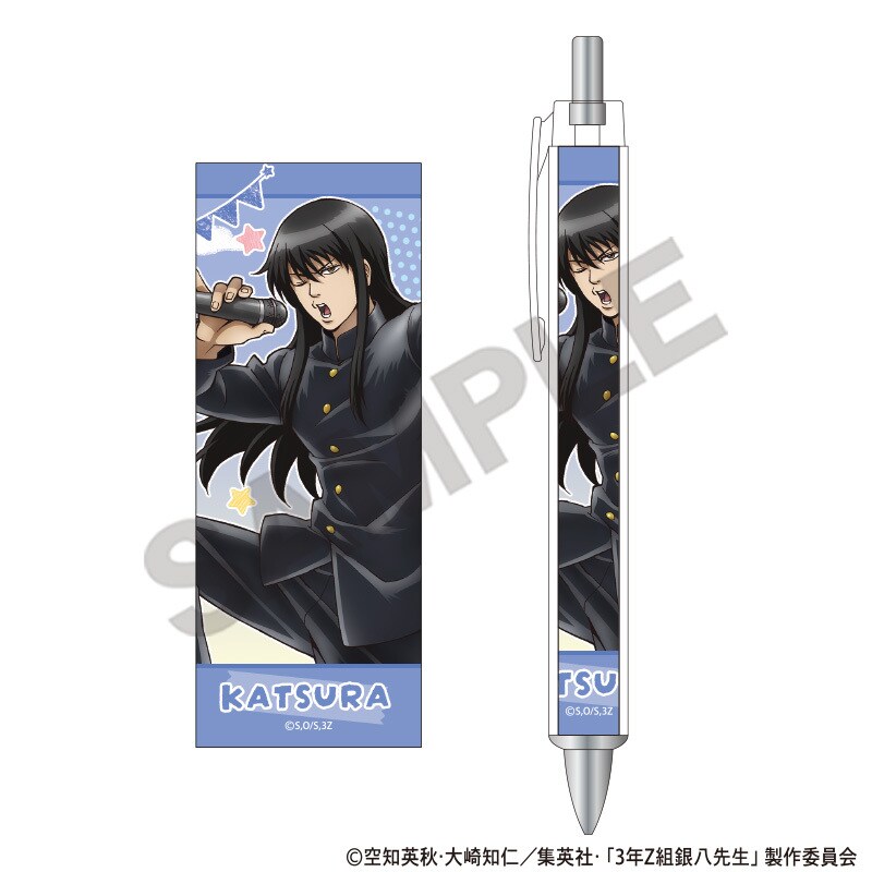 3年Z組銀八先生 アート缶バッジ 桂小太郎 文化祭準備