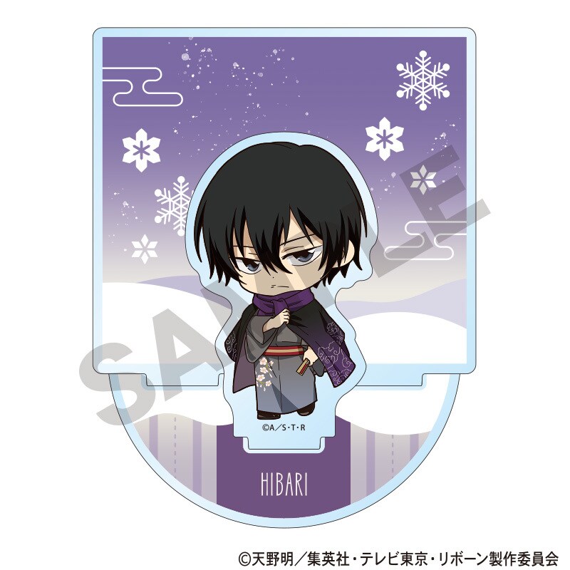 家庭教師ヒットマンREBORN! アート缶バッジ 雲雀恭弥 冬着物