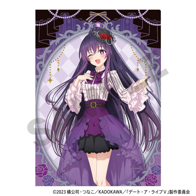 デート・ア・ライブVシングルクリアファイル 夜刀神十香 ゴシック