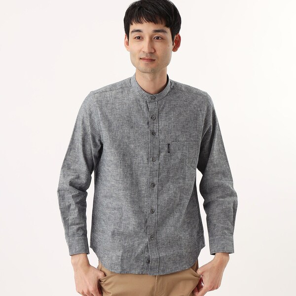【stanley blacker】クルーネックニットTシャツ ブルー ウォッシャブル 綿100％ stanley blacker] クルーネックコットンニットTシャツ - AWC