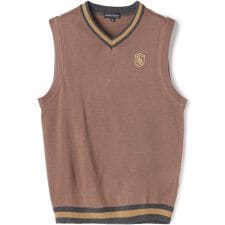 【stanley blacker】チルデンニットベスト/ブラウン/ウォッシャブル