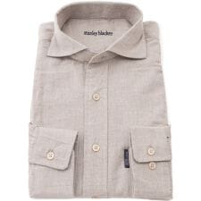 【stanley blacker】シャンブレーカッタウェイシャツ ベージュ ウォッシャブル