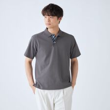 【stanley blacker】【半袖】ポロシャツ ダークグレー