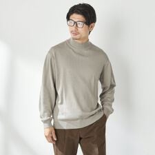コナカ(konaka)の【stanley blacker】洗えるモックネックニット グレージュ タートルネックニット