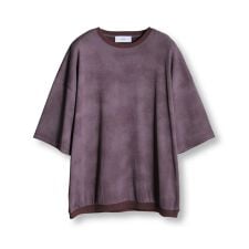 ムラ染めプリントルーズフィットTEE