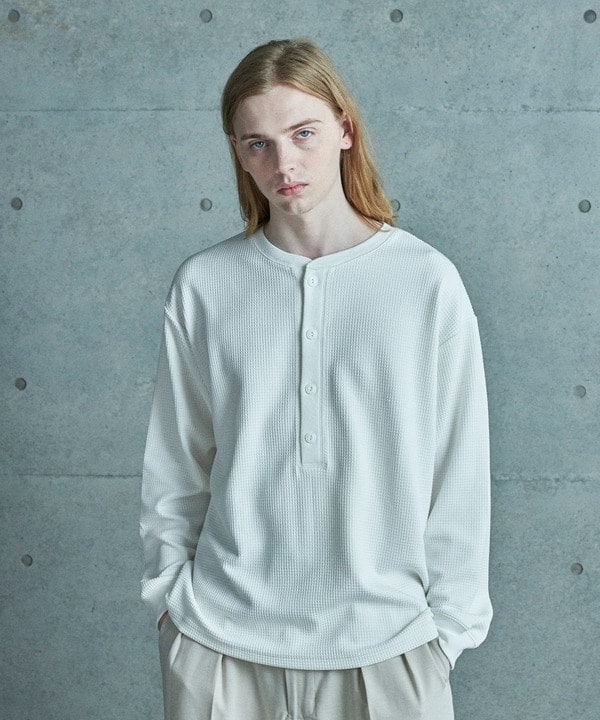 テックサーマル ヘンリーネックシャツ＜吸水速乾・ストレッチ・軽量・通気性・保温性＞