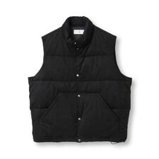 フェイクスエード中綿ベスト