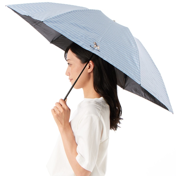 Aquascutum （アクアスキュータム）大寸 Wボーダー晴雨兼用傘