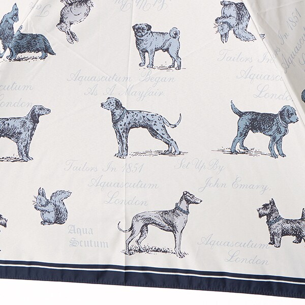 Aquascutum（アクアスキュータム）アンティーク犬図鑑プリント