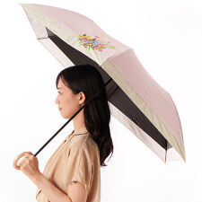 Aquascutum（アクアスキュータム）アクセント刺繍晴雨兼用パラソル(折りたたみ傘)