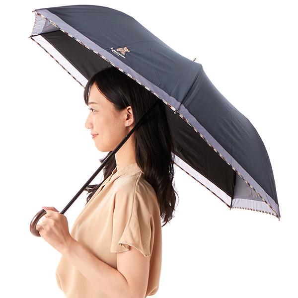 【未使用】アクアスキュータム 雨傘 長傘 日傘 晴雨兼用 ロンドンガール ① Aquascutum （アクアスキュータム）ロンドンガールイラスト 晴雨