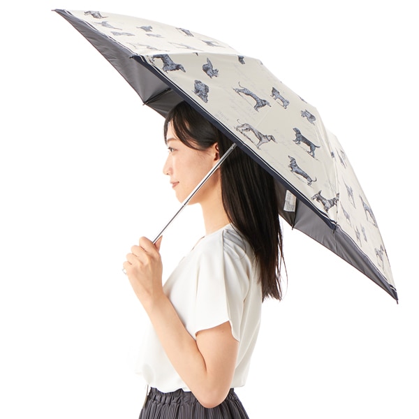 Aquascutumアクアスキュータム晴雨兼用折りたたみ傘サマーシールド Aquascutum （アクアスキュータム）】 クレスト刺しゅう晴雨兼用