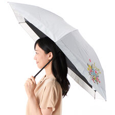 Aquascutum（アクアスキュータム）アクセント刺しゅう晴雨兼用パラソル(折りたたみ傘)